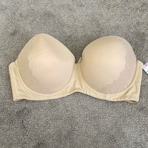 🆕 Strapless Push-up Bra 38D